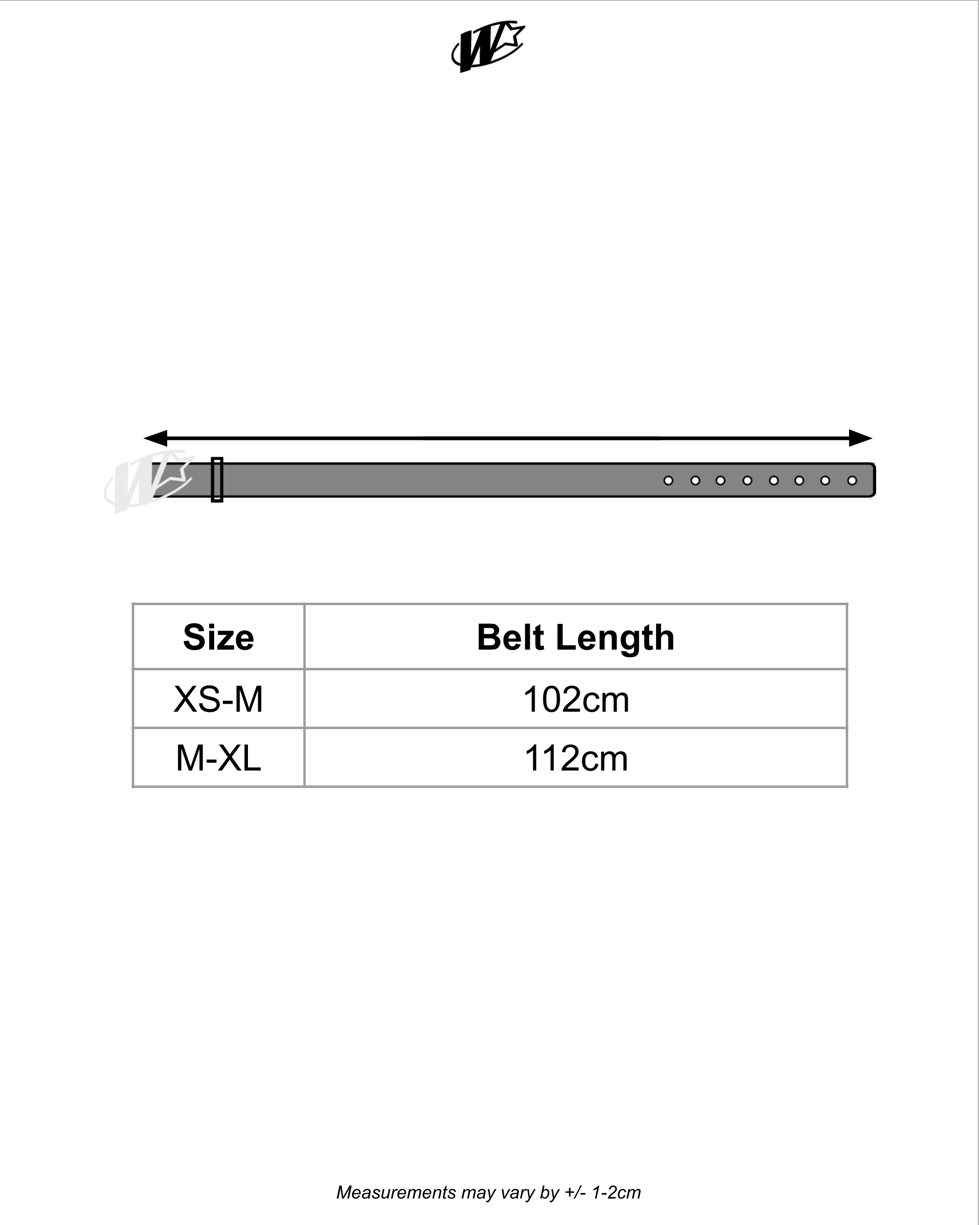 STAR LOGO BELT (BLACK)