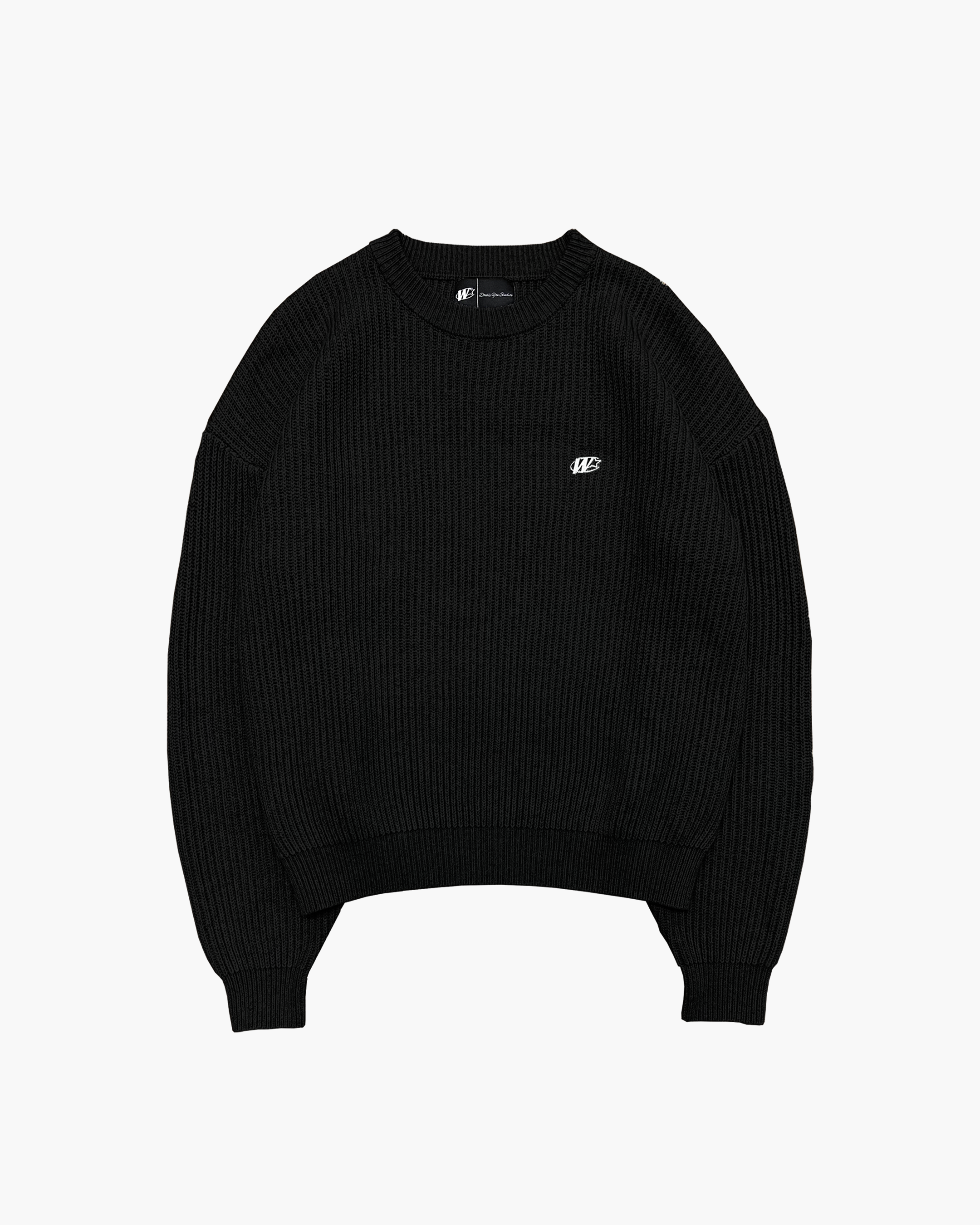 RIBBED KNIT (BLACK)