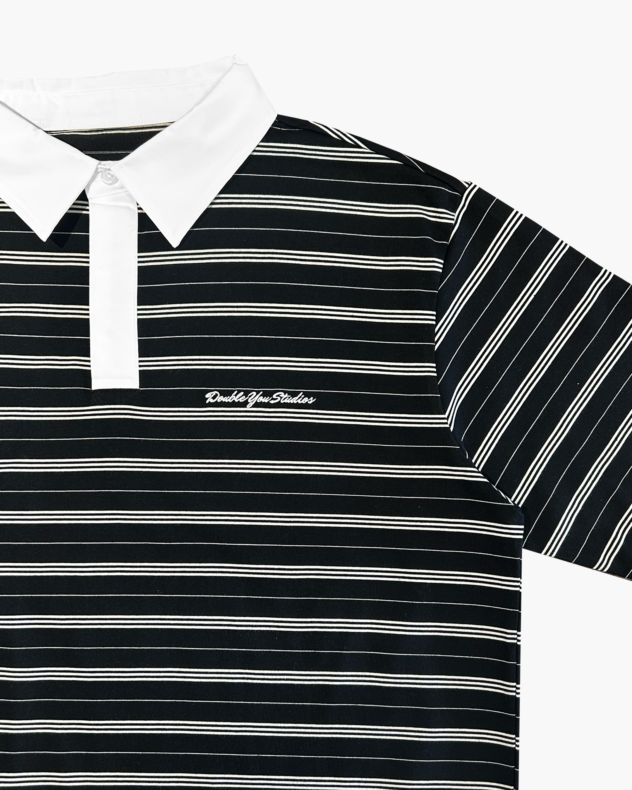 DYS STRIPE POLO (BLACK)
