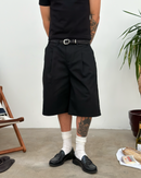Pleated Shorts (Black)