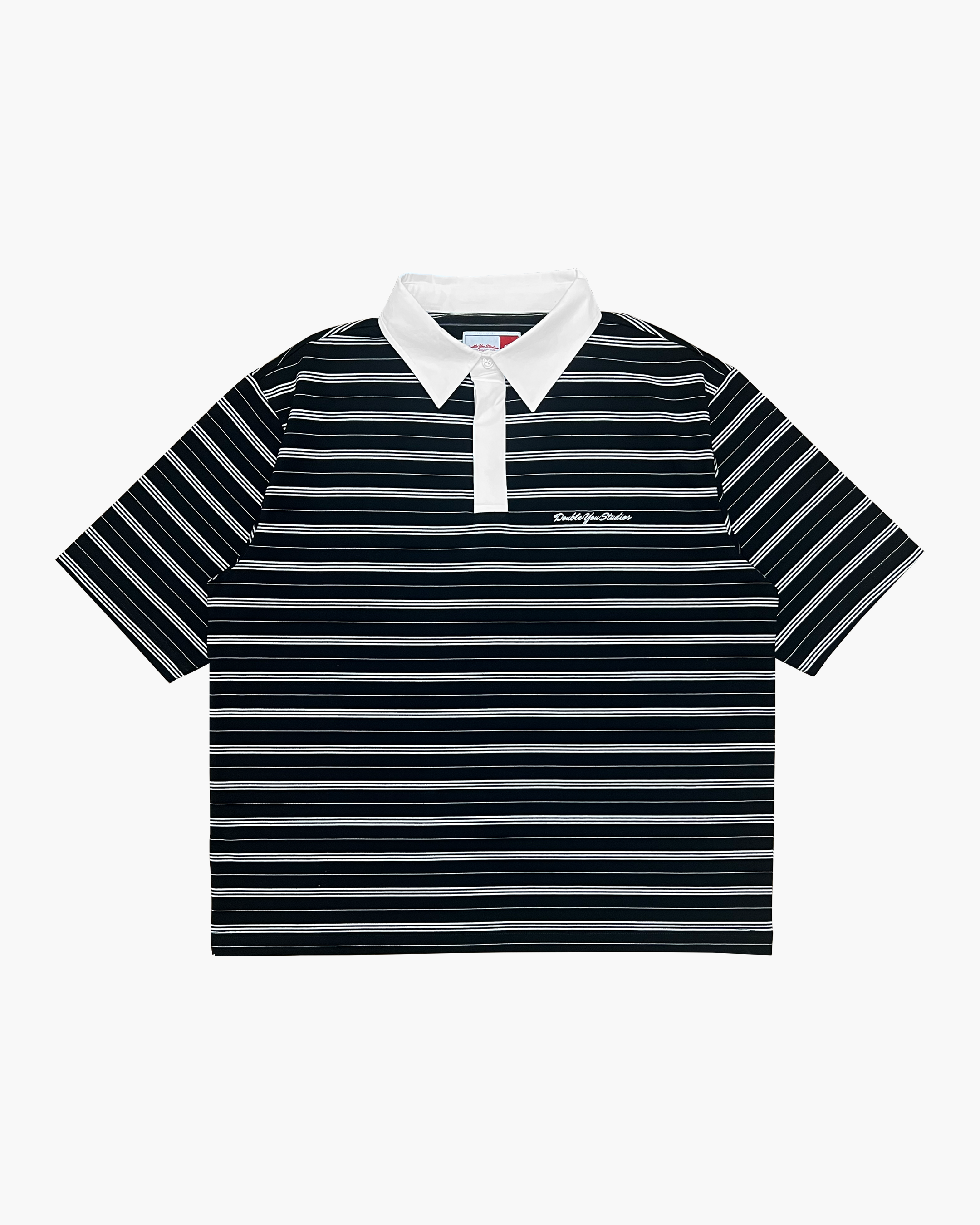 DYS STRIPE POLO (BLACK)