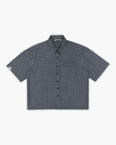 NAVY PLAID SHIRT