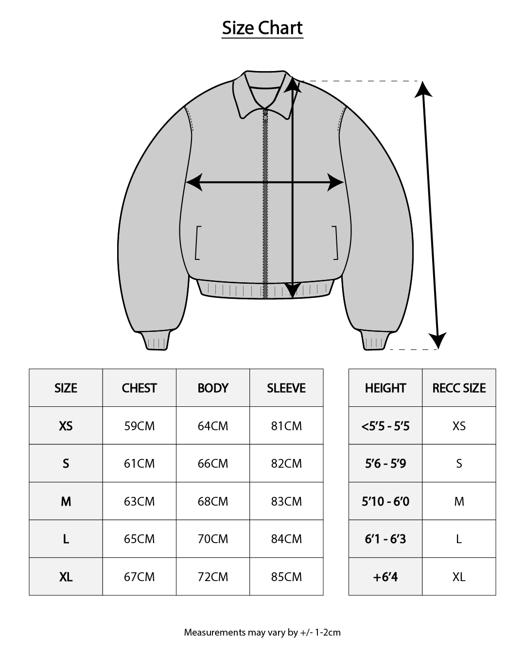 BOMBER JACKET (BLACK)