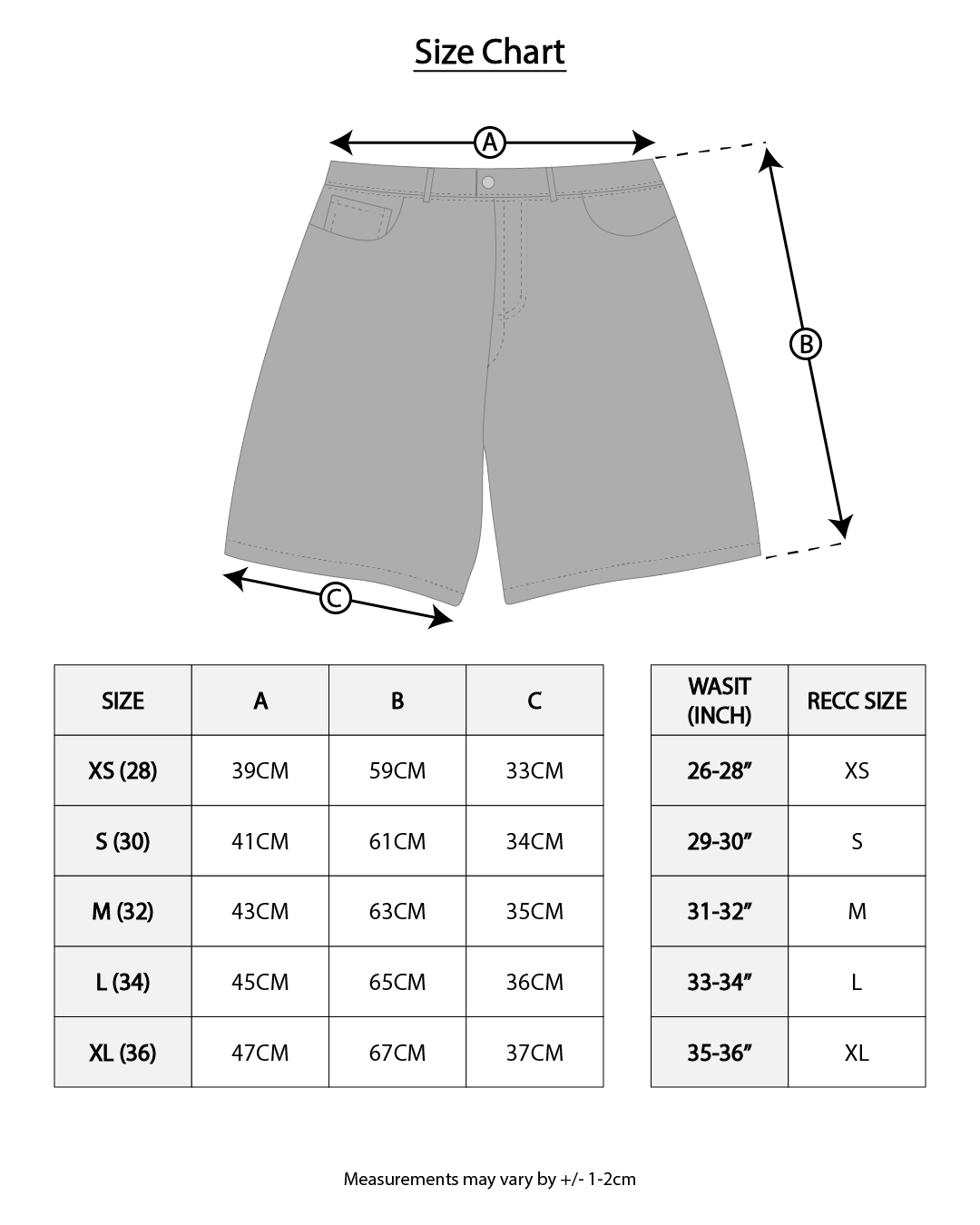 RAW DENIM SHORTS