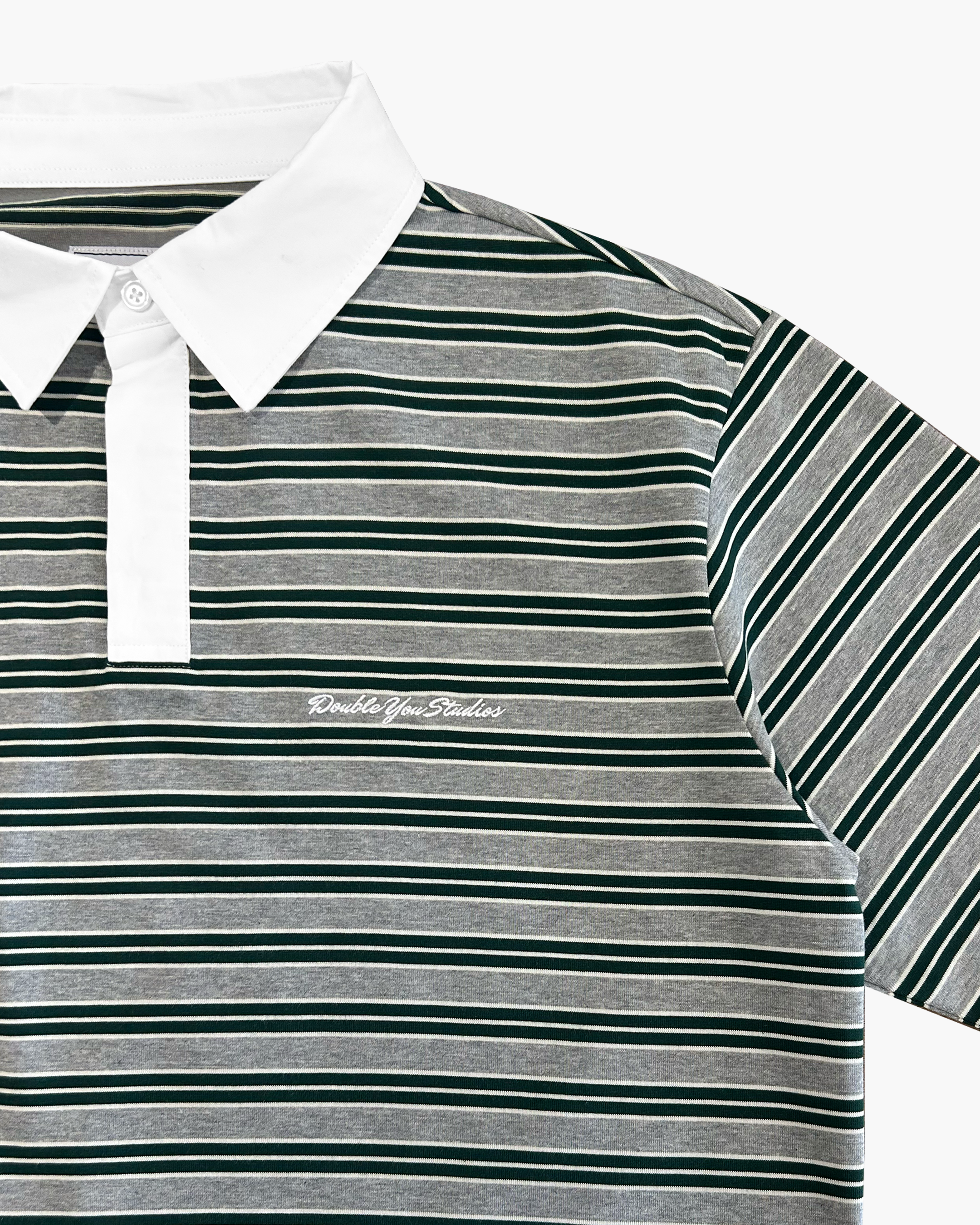 DYS STRIPE POLO (GREY MARL)