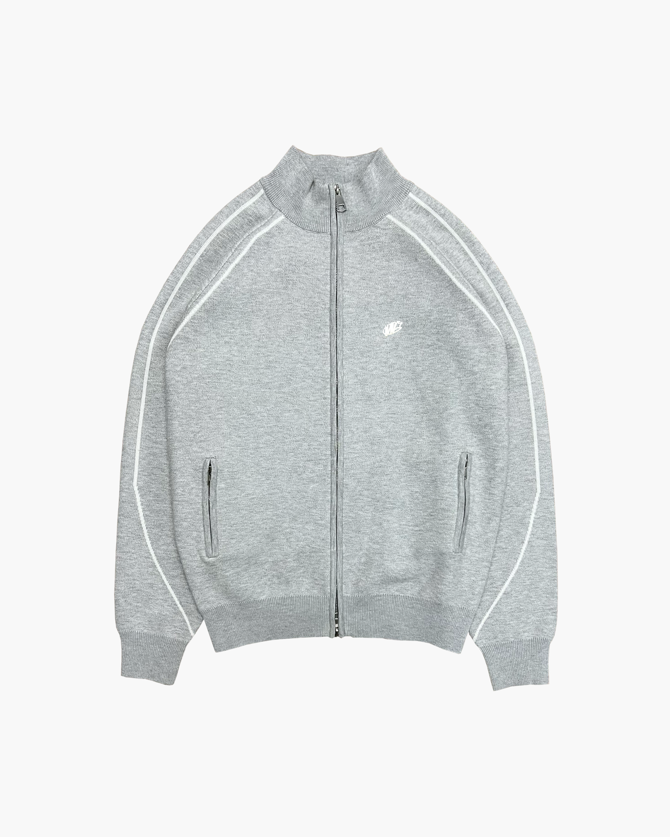 ZIP KNIT (GREY MARL)