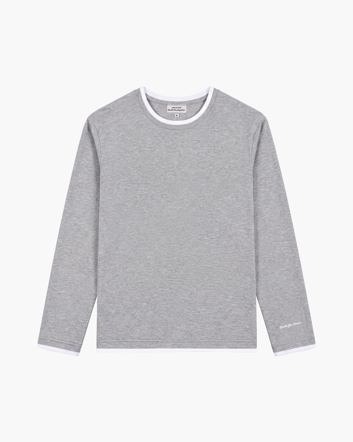 Double Hem Longsleeve (Grey Marl)