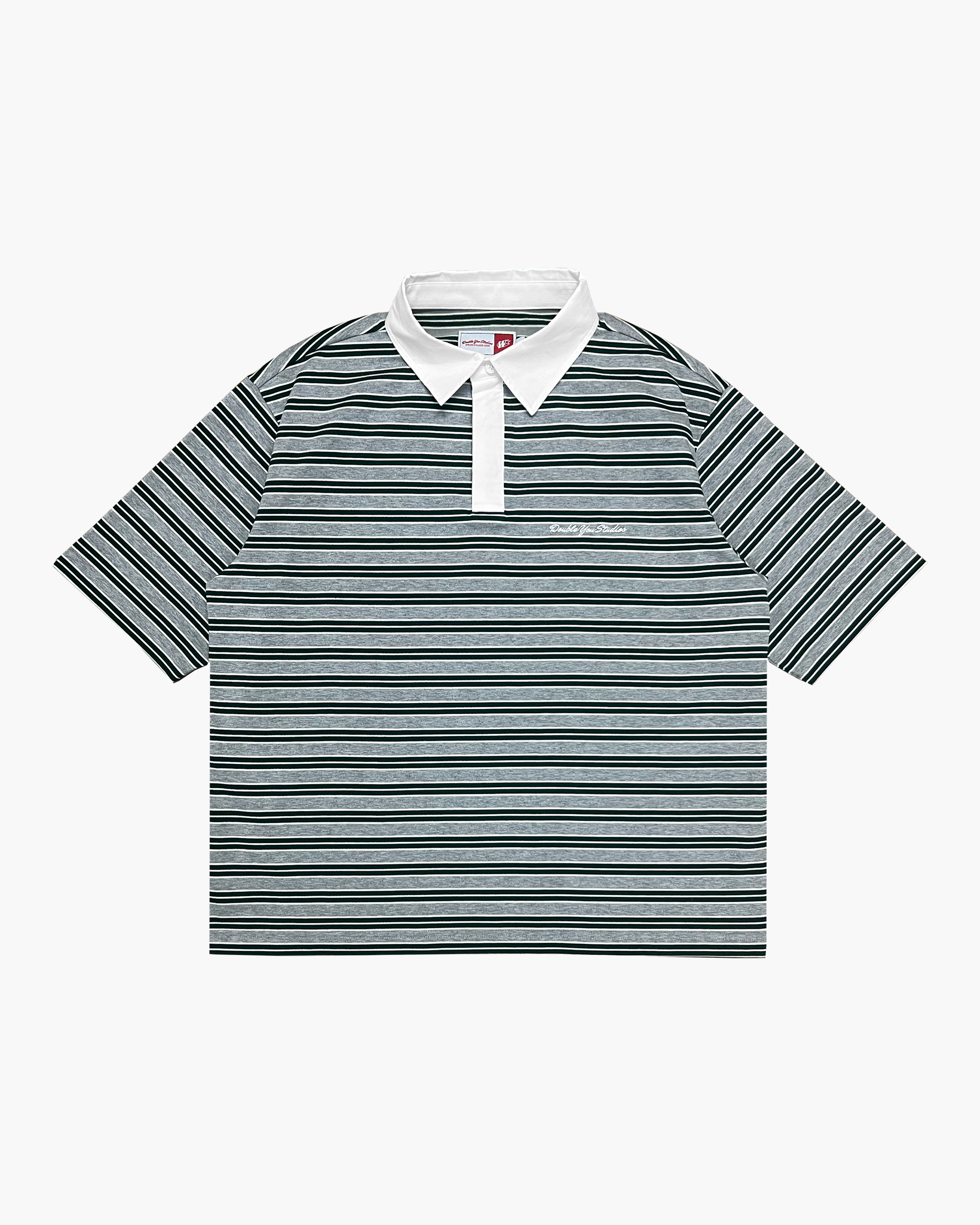 DYS STRIPE POLO (GREY MARL)