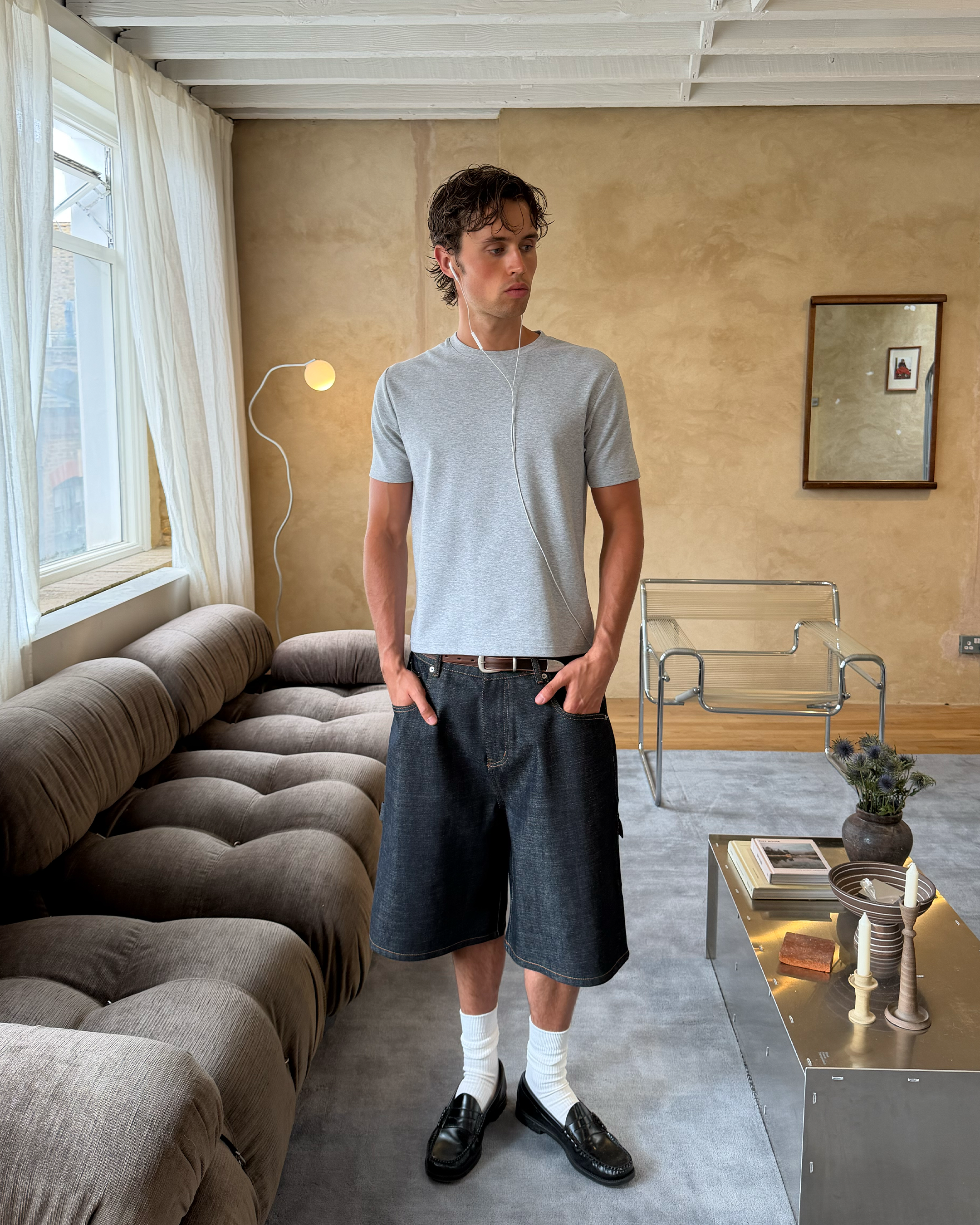 Fitted T-Shirt (Grey Marl)