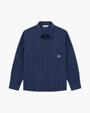 Pinstripe Shirt (Navy)