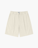 Pleated Shorts (Cream)