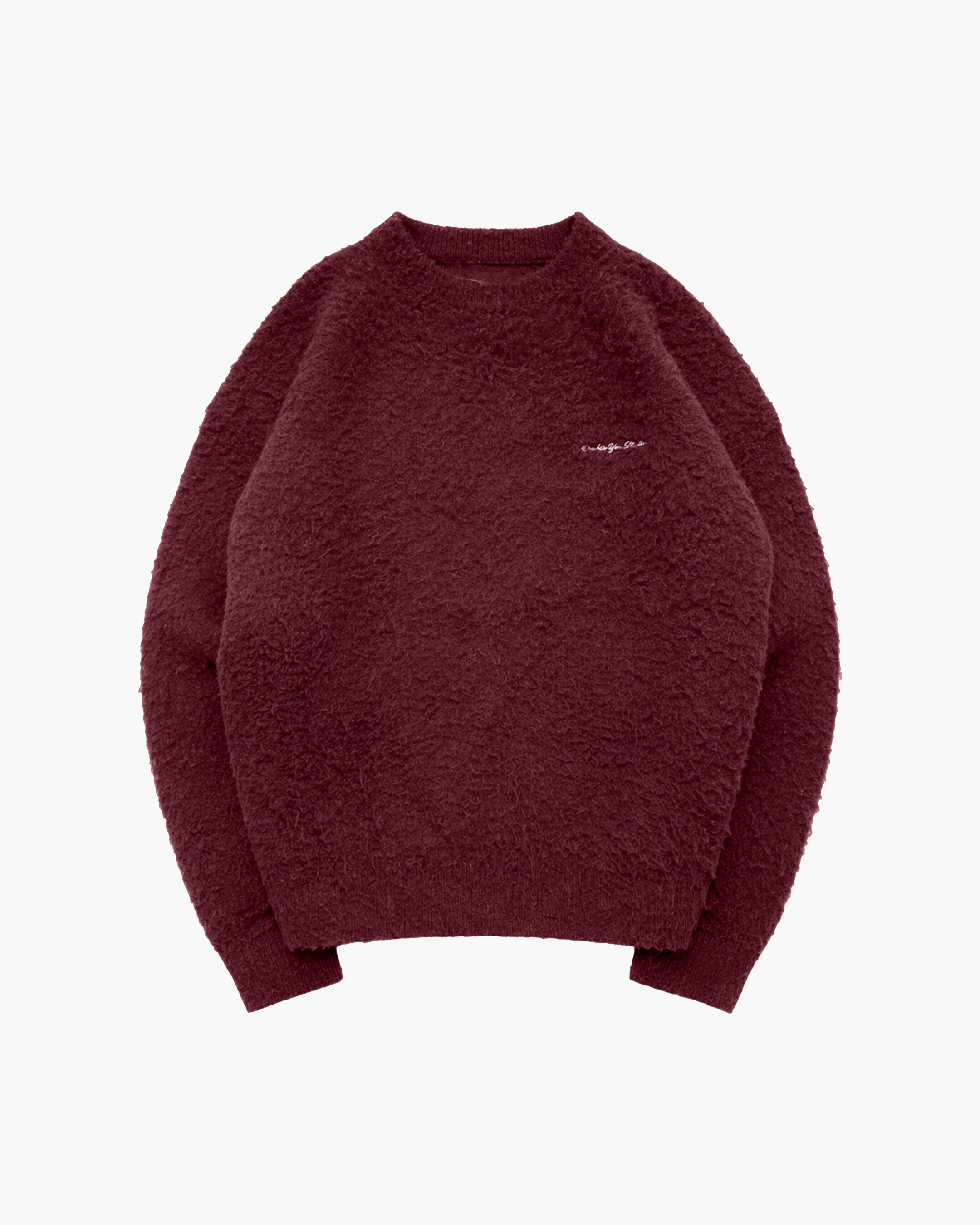 BRUSHED KNIT (WINE)