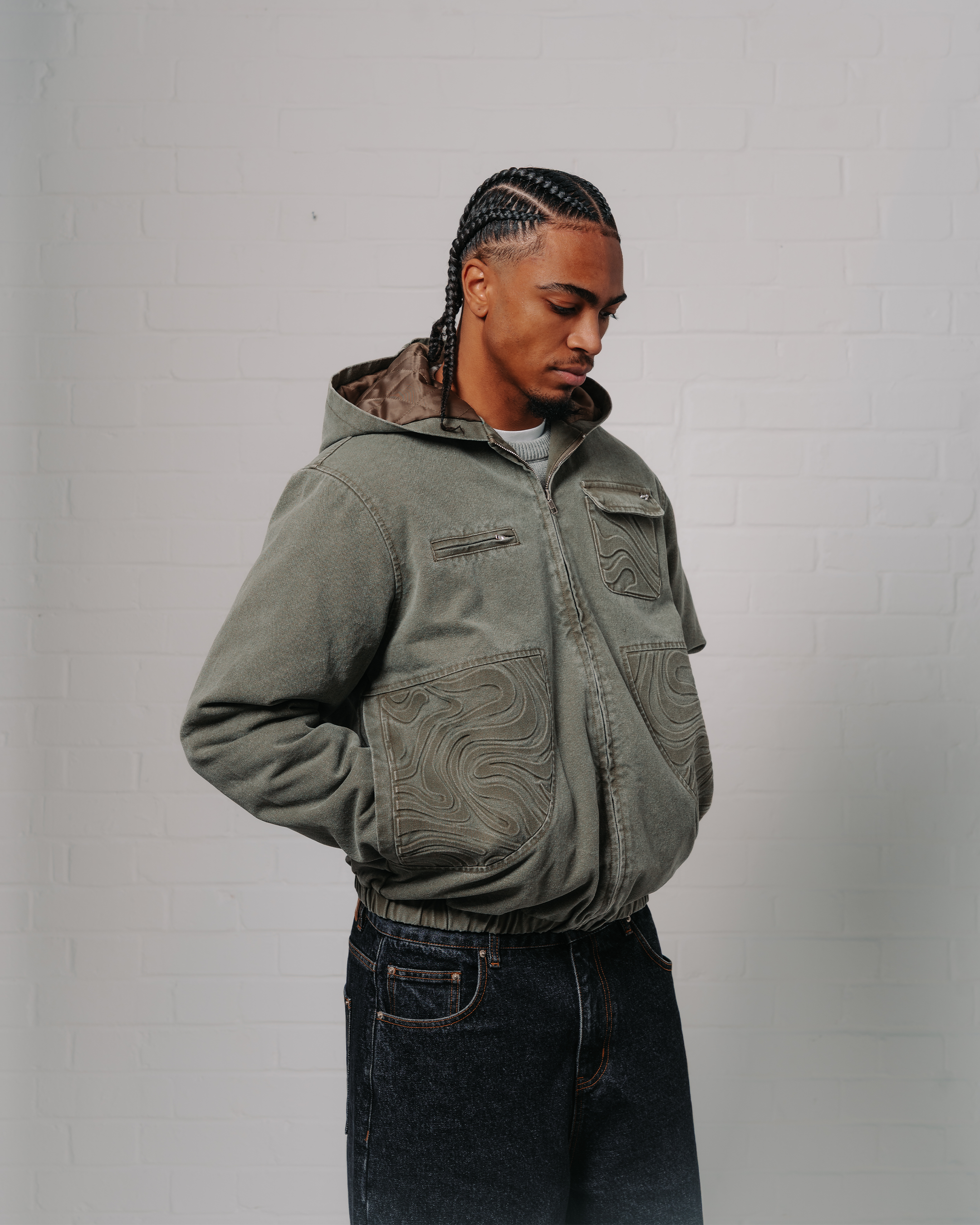 SPIRAL JACKET (WASHED KHAKI)