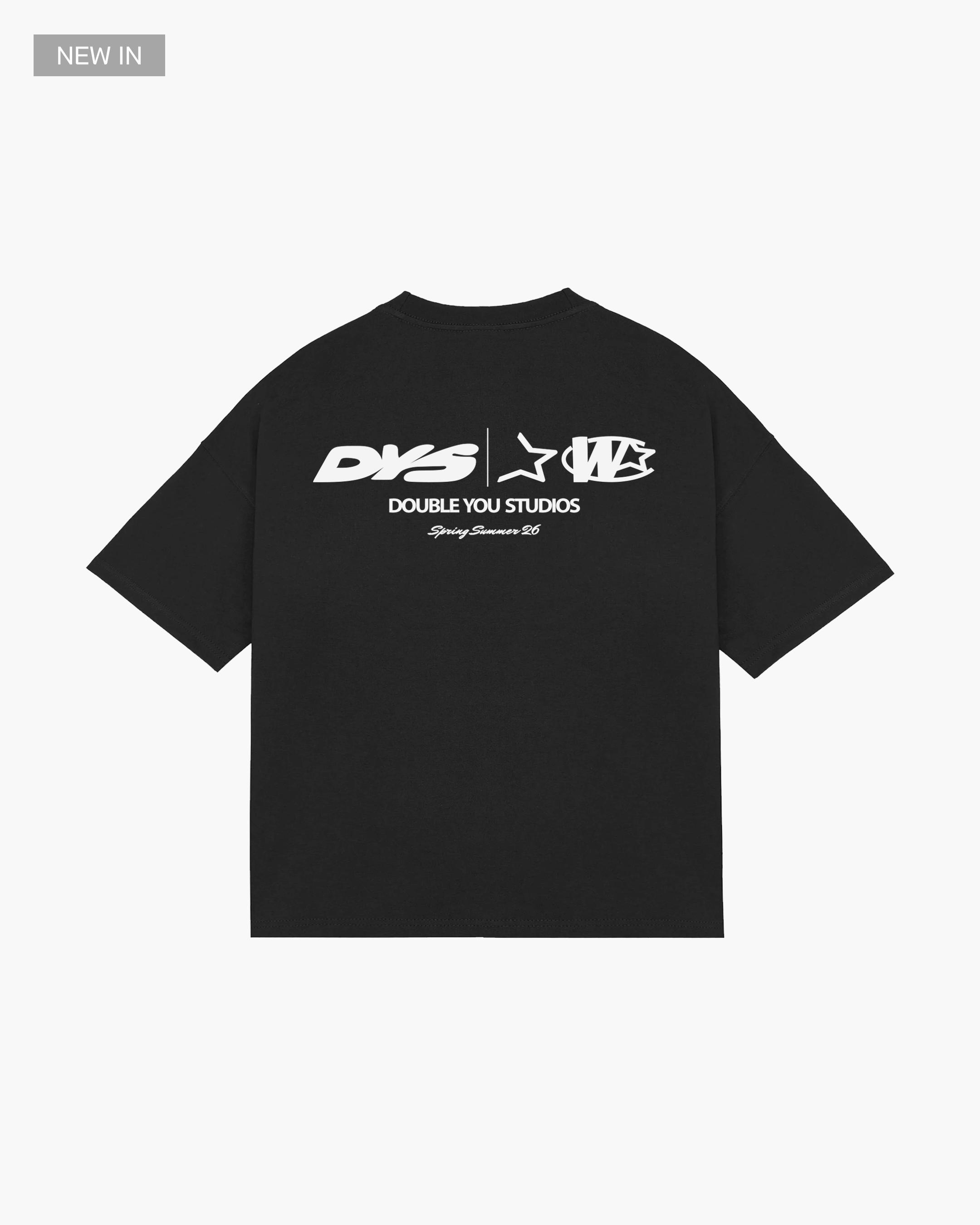 SPLIT TEE (WASHED BLACK)