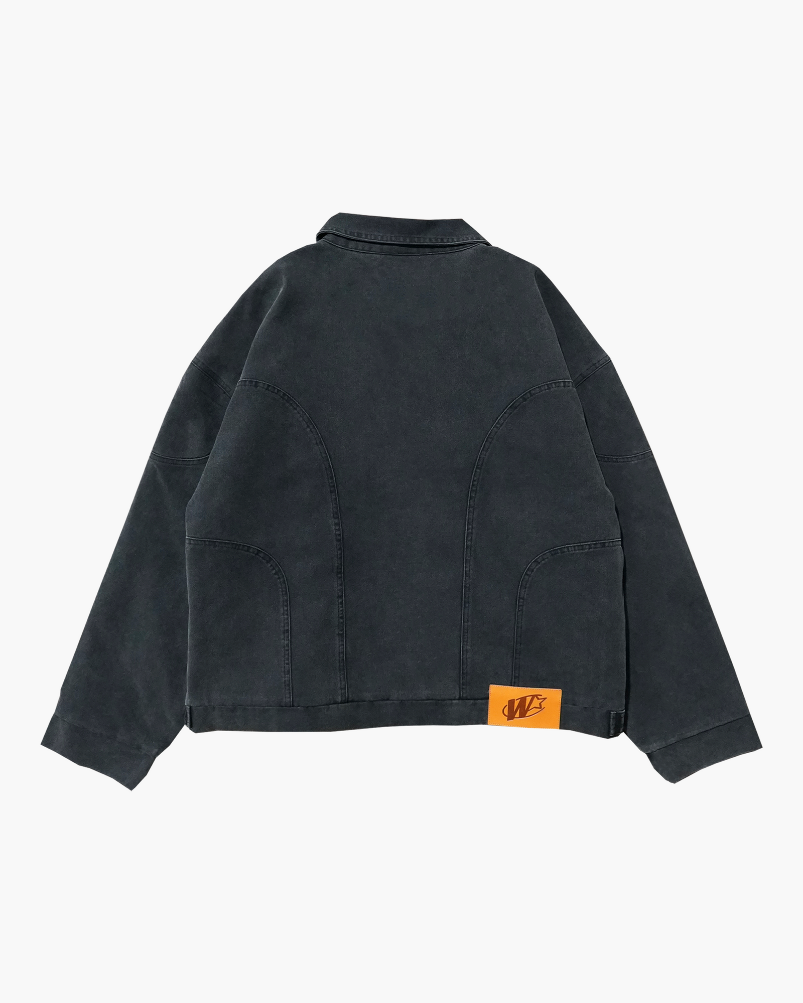 WORKWEAR JACKET WASHED BLACK Double You Studios workwear-jacket-washed-black-double-you-studios