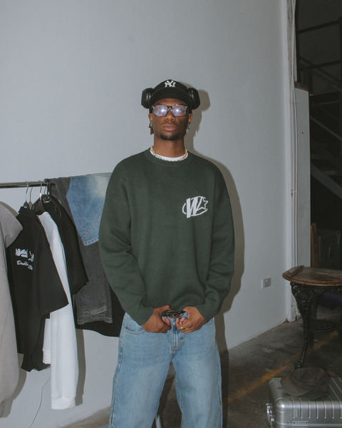 STAR LOGO KNIT (FOREST GREEN)